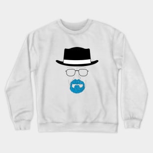 Heisenberg's blue goatee Crewneck Sweatshirt